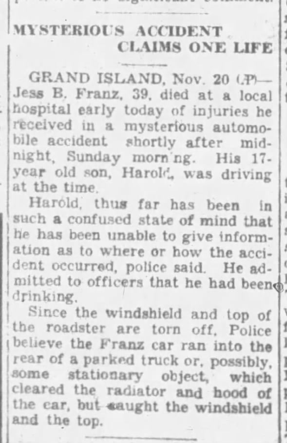 Clipping from Beatrice Daily Sun
